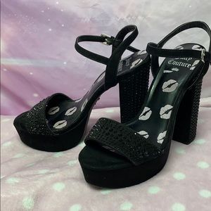 Juicy Couture Bratz - like black platform heels